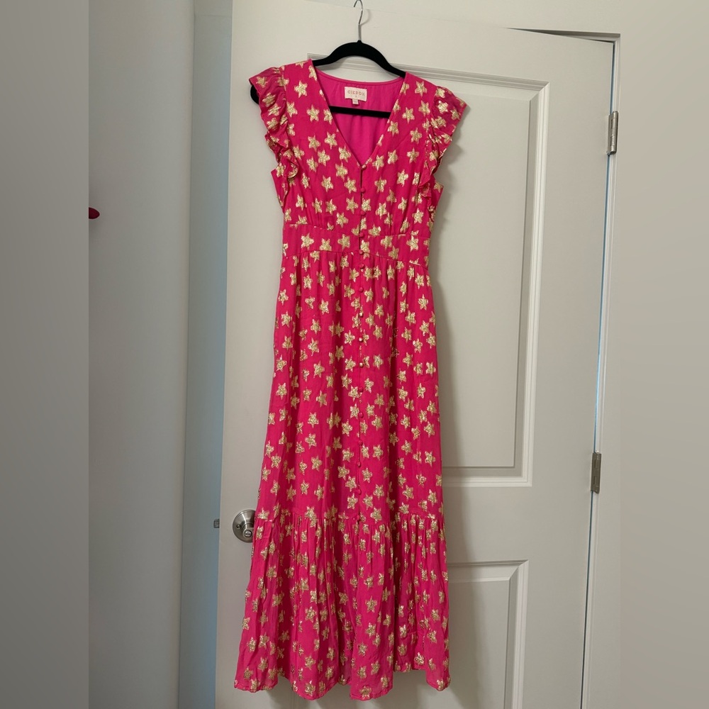 Pink Star Maxi Dress